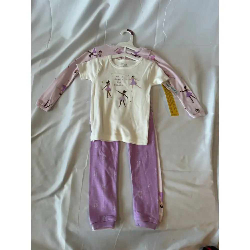 Carter two set size 3T ballerina pajamas